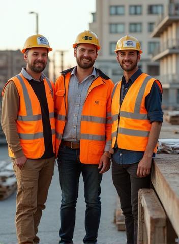 Équipe Bâtir Solutions sur un chantier à Lyon